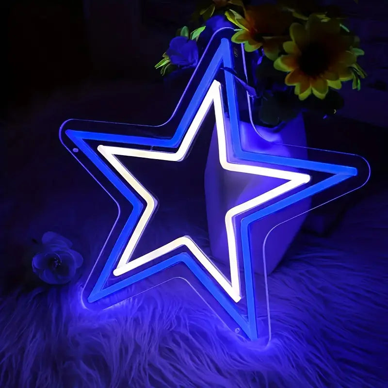 Neon Yıldız - Star Temalı Aydınlatma