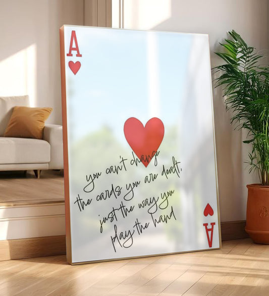 Cup Ace Framed Design Painting