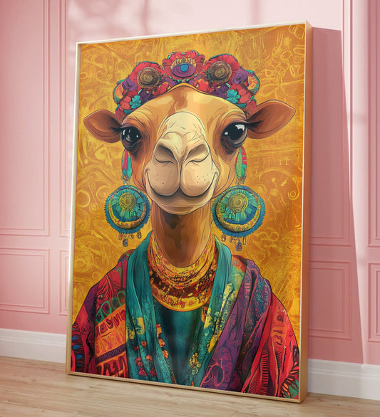 Framed Painting for Camel Freak Lovers