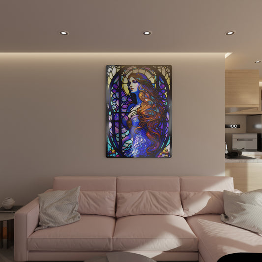 Modern Bright Painting - Purple Themed Woman