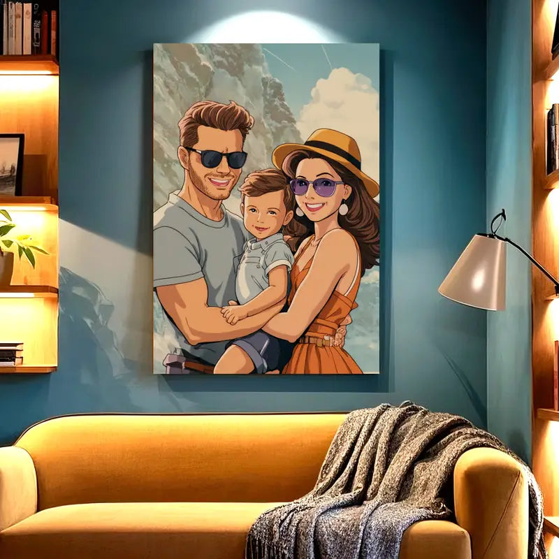 Gift for Your Lover: Canvas Print with 30 Photos