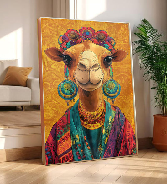 Framed Painting for Camel Freak Lovers