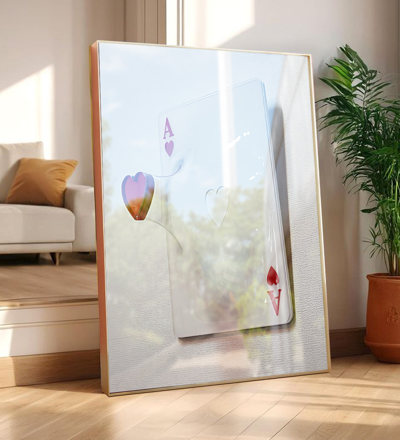 Cup Ace Framed Special Design Painting
