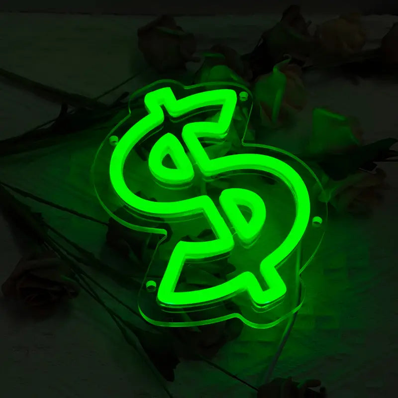 Neon Dolar 💲 Temalı Aydınlatma