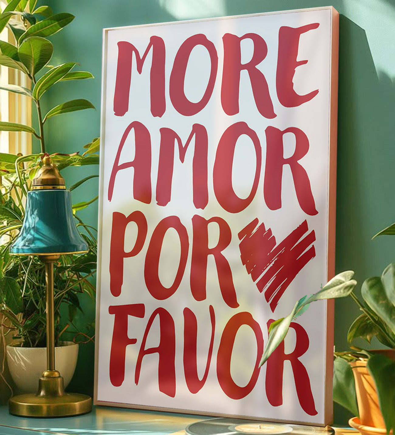 More Amor Framed Painting