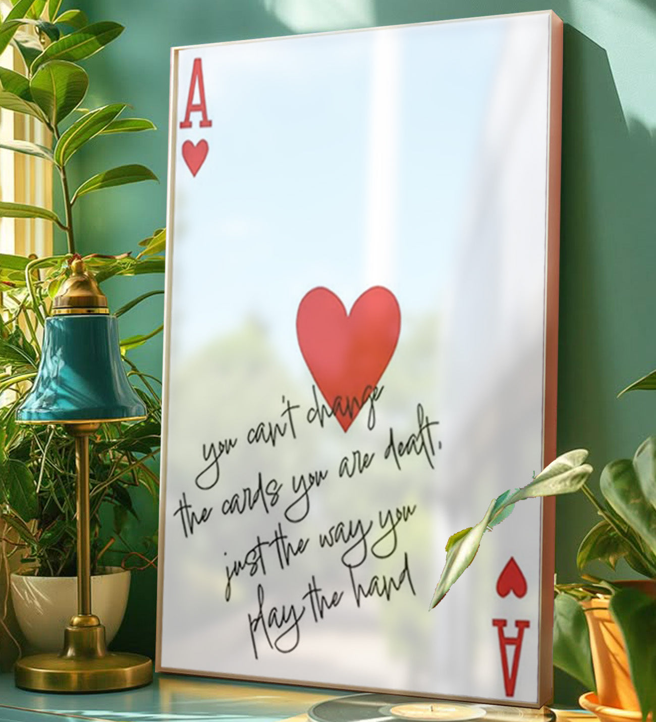 Cup Ace Framed Design Painting