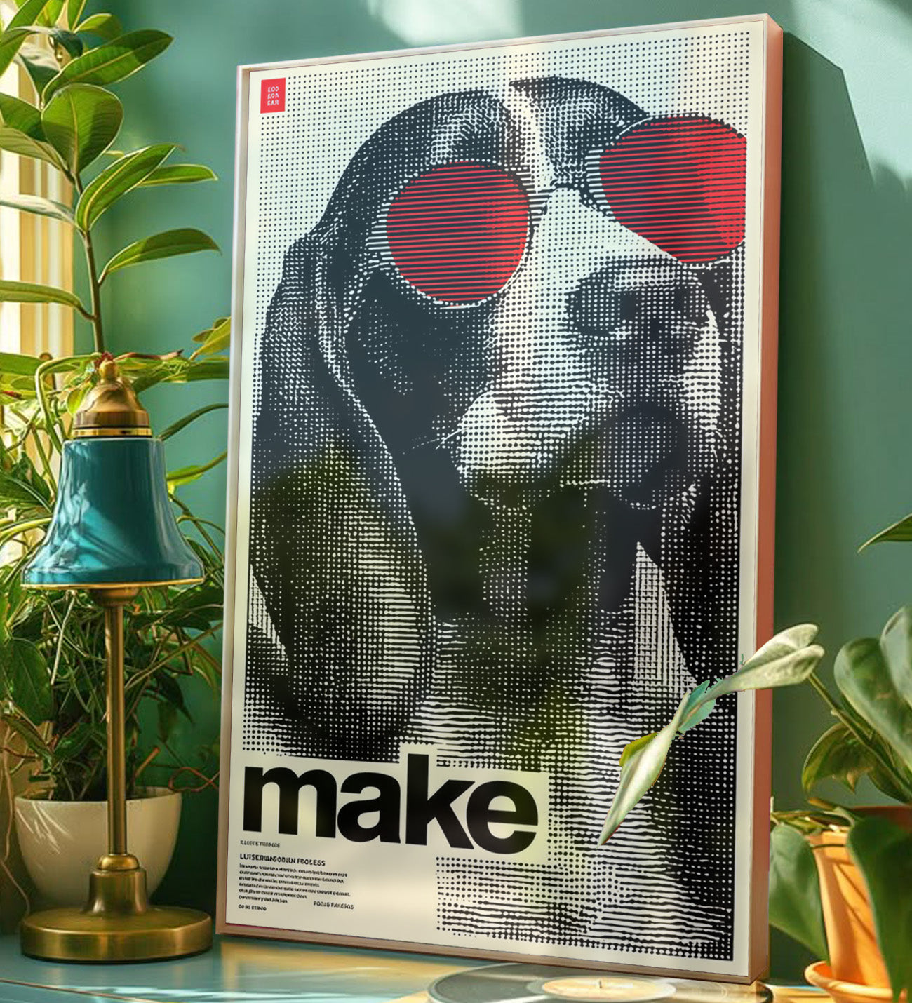 🐶 Humorous and stylish “Cool Dog” Framed Print