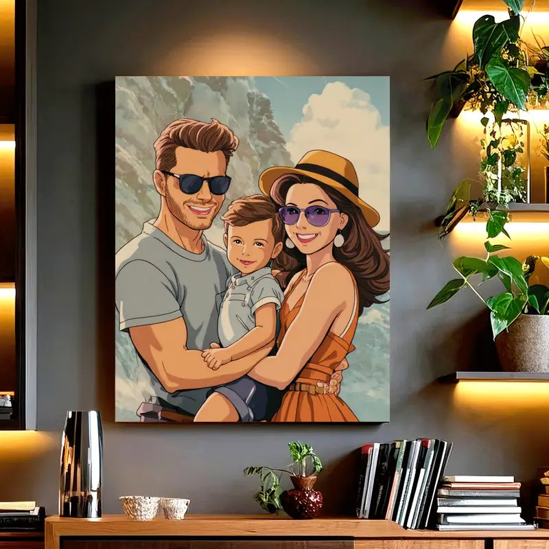 Gift for Your Lover: Canvas Print with 30 Photos