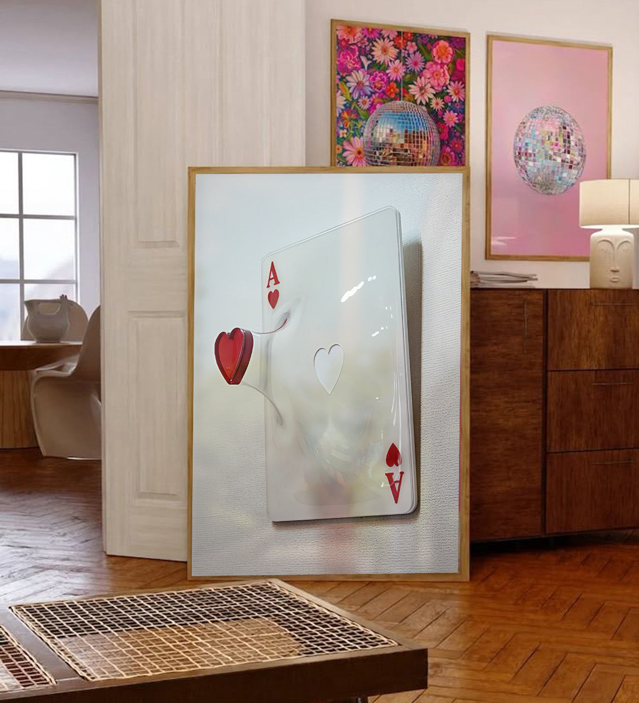 Cup Ace Framed Special Design Painting