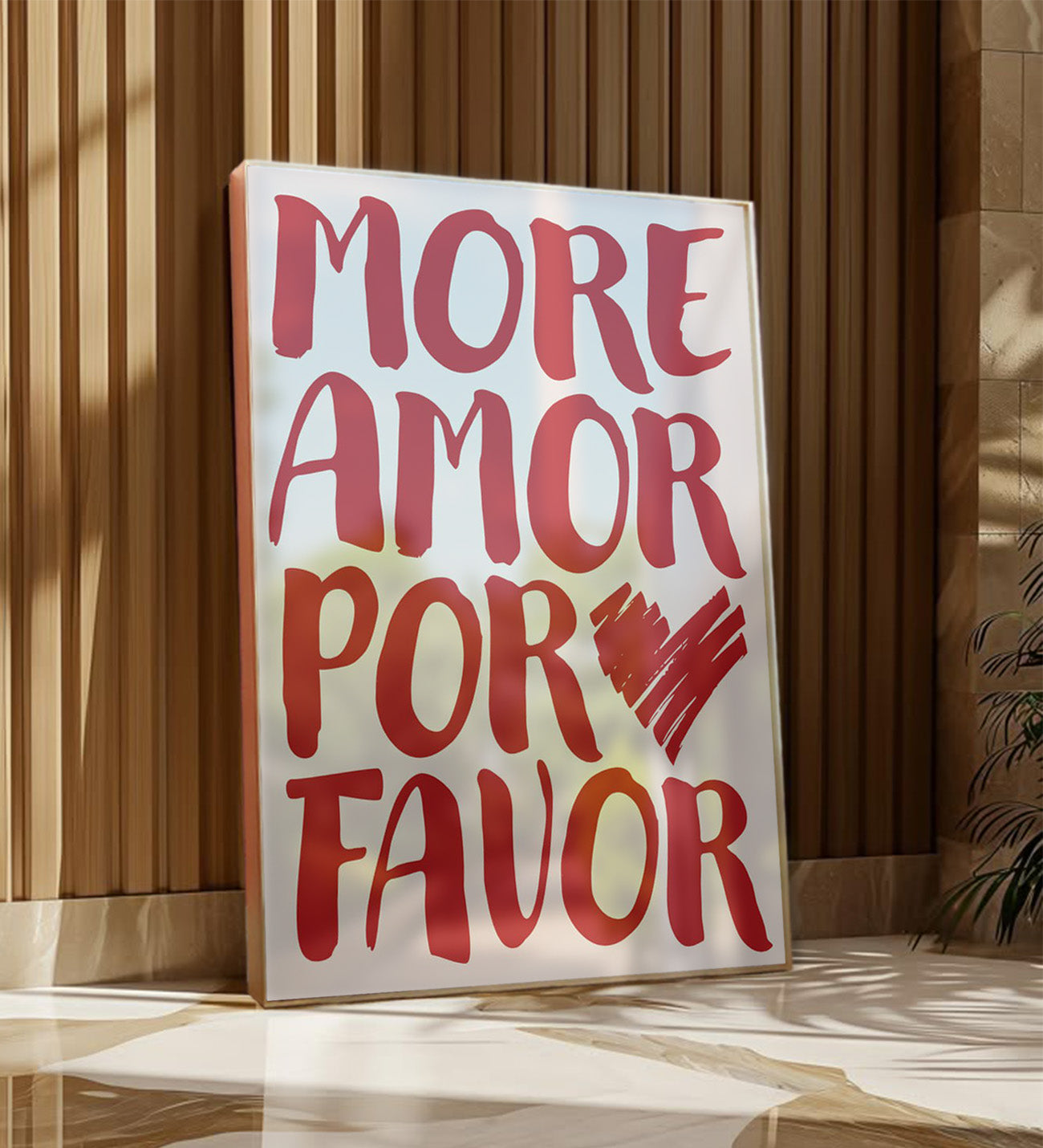 More Amor Framed Painting
