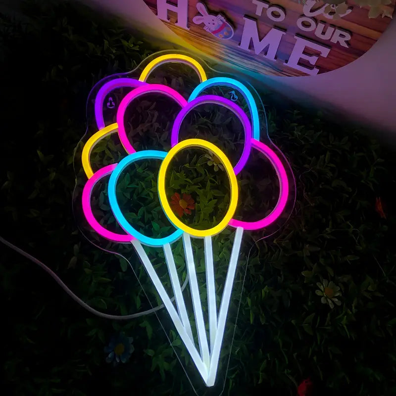 Neon Balloon Kids Room Themed Lighting