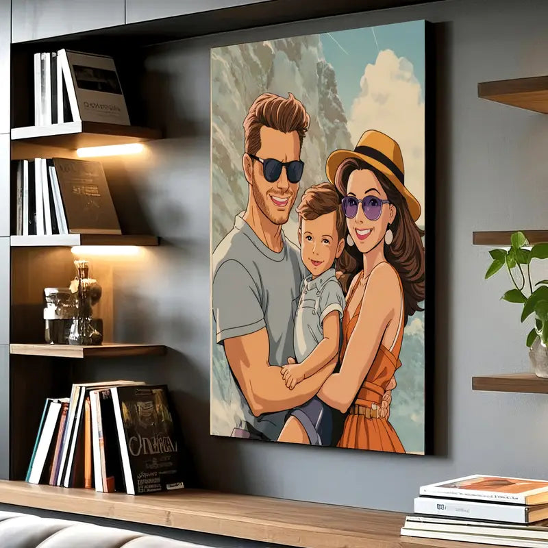Gift for Your Lover: Canvas Print with 30 Photos