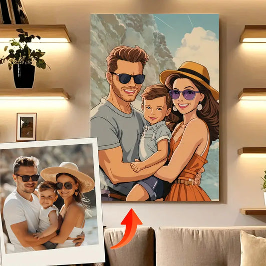 Gift for Your Lover: Canvas Print with 30 Photos