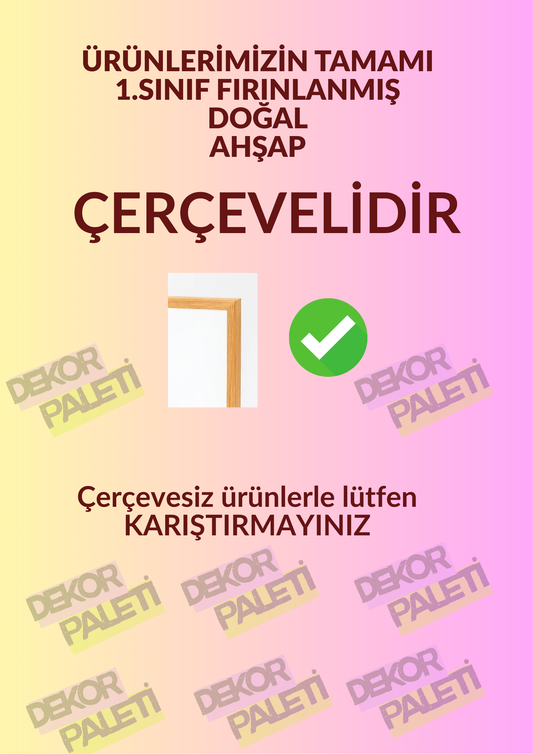 Kahve Köşesi & Modern Mutfak Çerçeveli Tablo – Duvar Dekoru, Kahve Temalı Disko Topu Tablo