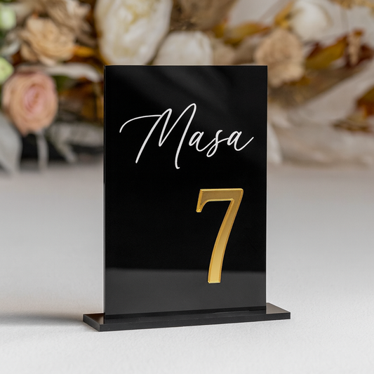 Acrylic Table Numbers for Events - Wedding Table Decor