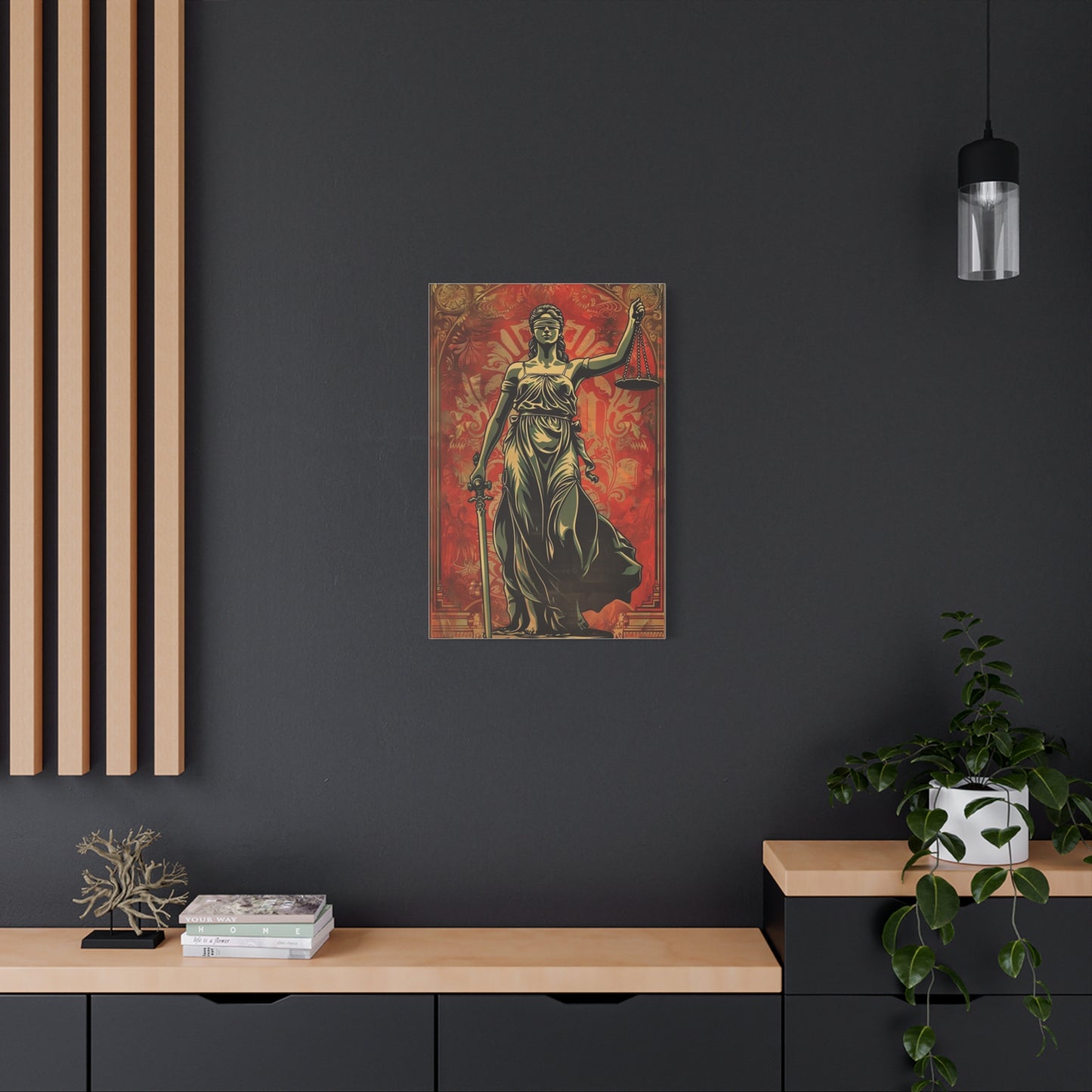 Themis Avukat Temalı Kanvas Tablo