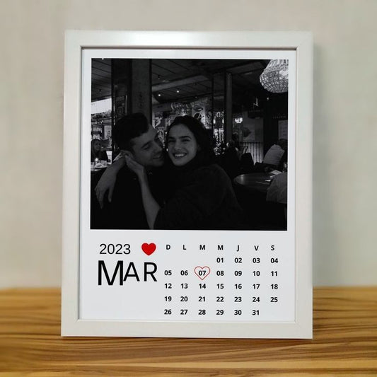 Personalized Anniversary Themed Photo Framed Painting