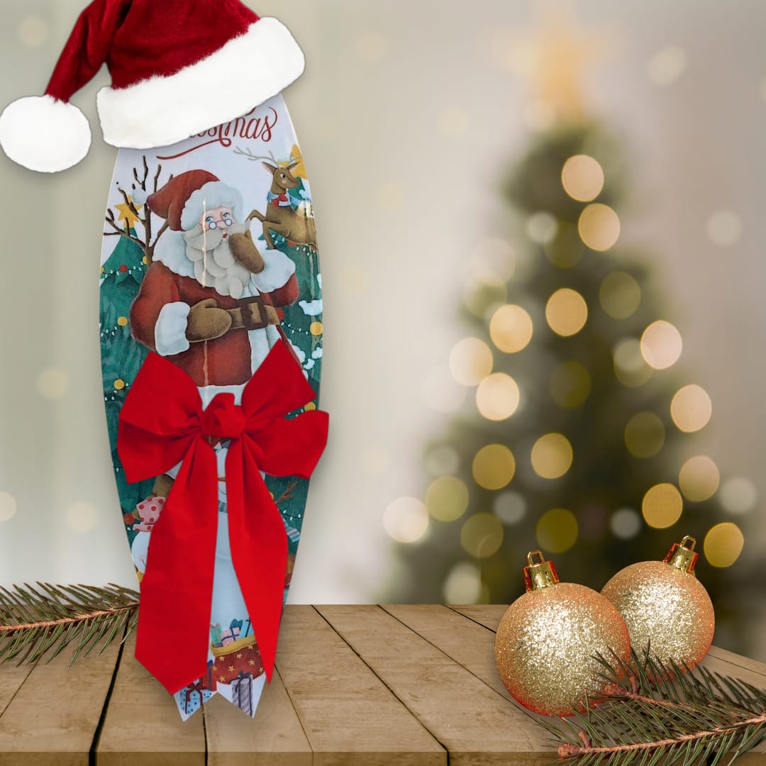 Noel Yılbaşı Dekoratif Sörf Tahtası