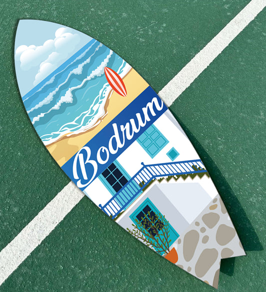 Bodrum Themed Surfboard Decoration