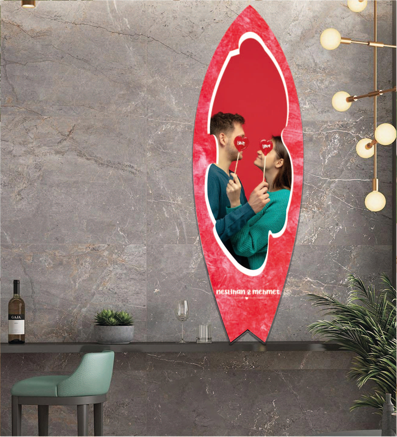 Romantik Kişiye Özel Sörf Tahtası