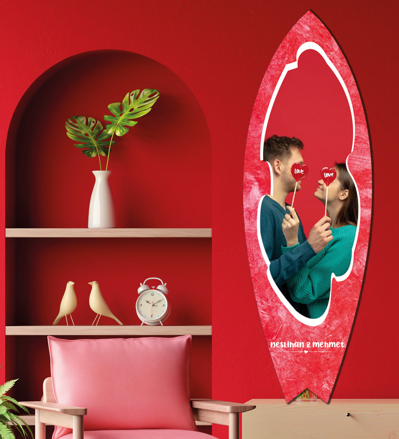 Romantik Kişiye Özel Sörf Tahtası