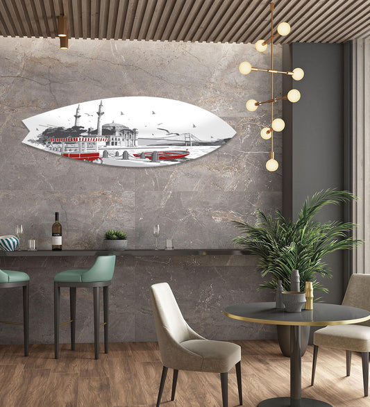Istanbul Themed Decorative Surfboard