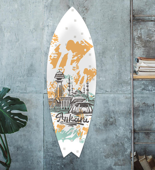 Historical Ankara Themed Surfboard