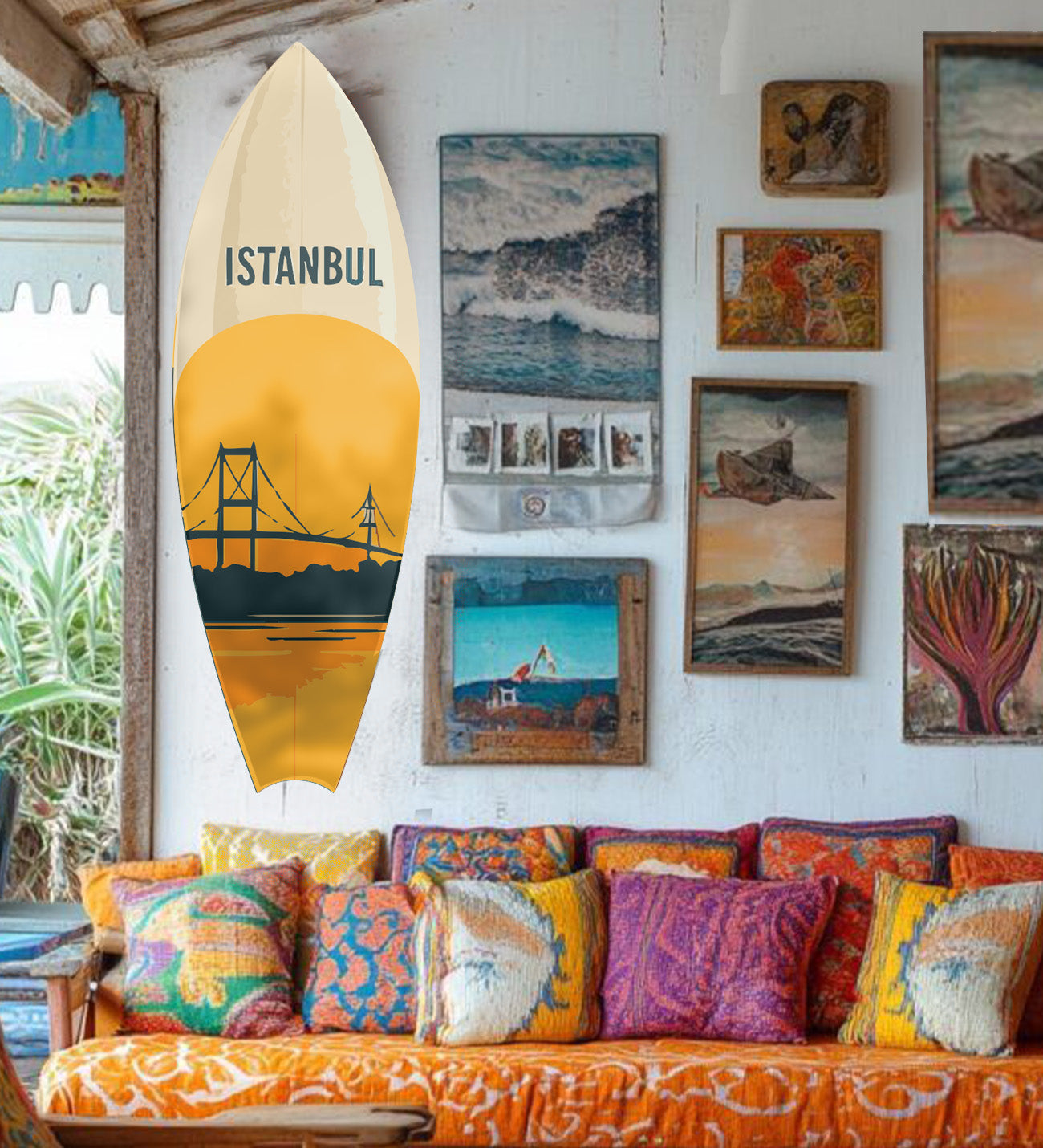 Istanbul Decorative Surfboard