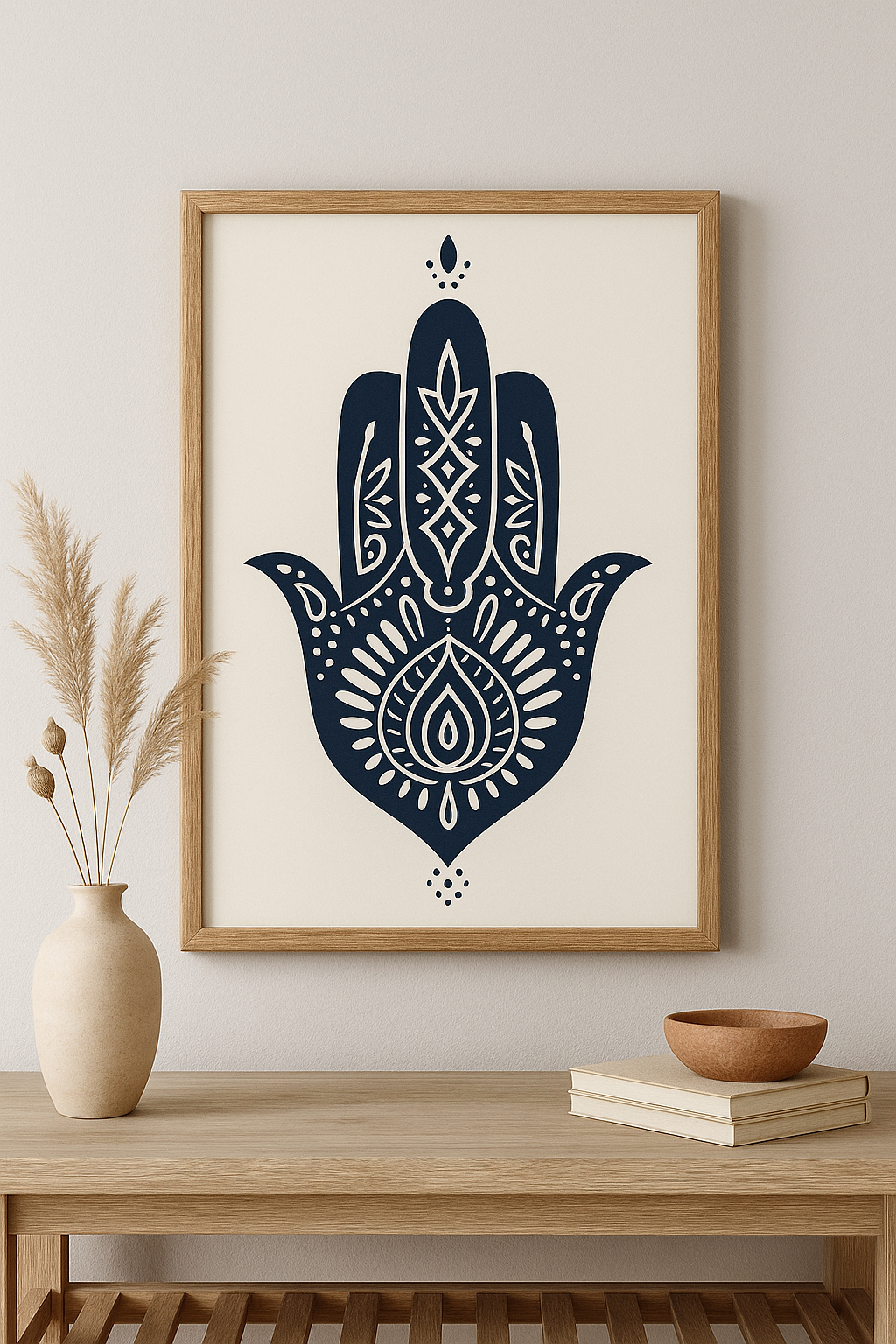 Yoga Spiritüel Çerçeveli Tablo | Meditasyon ve Pozitif Enerji Dekoru