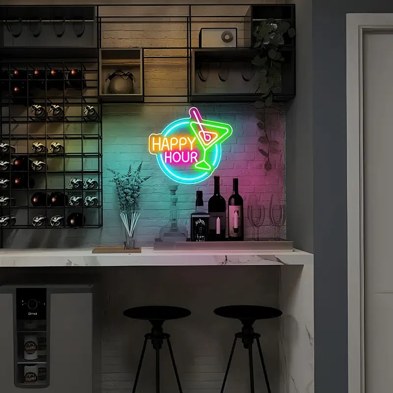 Neon Happy Hour -Bar Themed Lighting