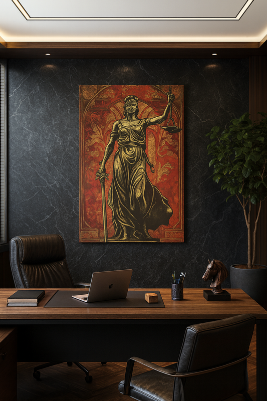Themis Lawyer Themed Canvas Print