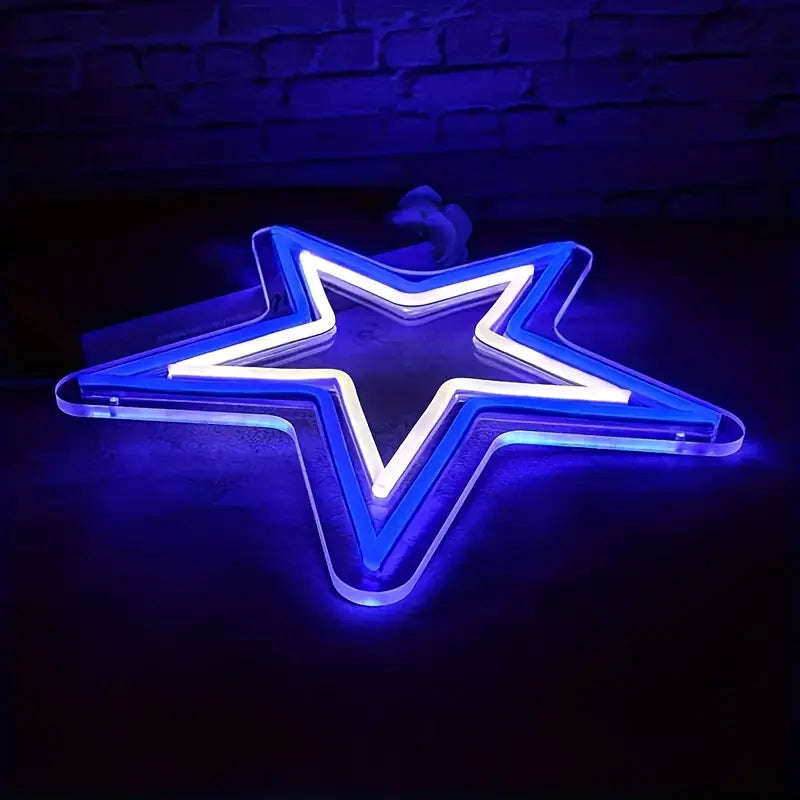 Neon Yıldız - Star Temalı Aydınlatma