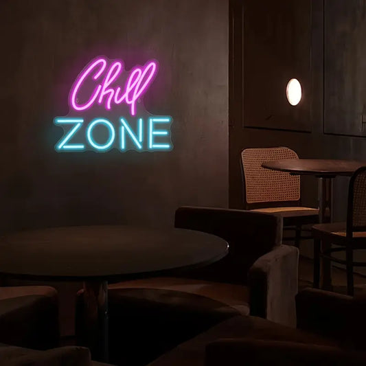 Neon Chill Zone Themed Illuminated Decorative Wall Lighting