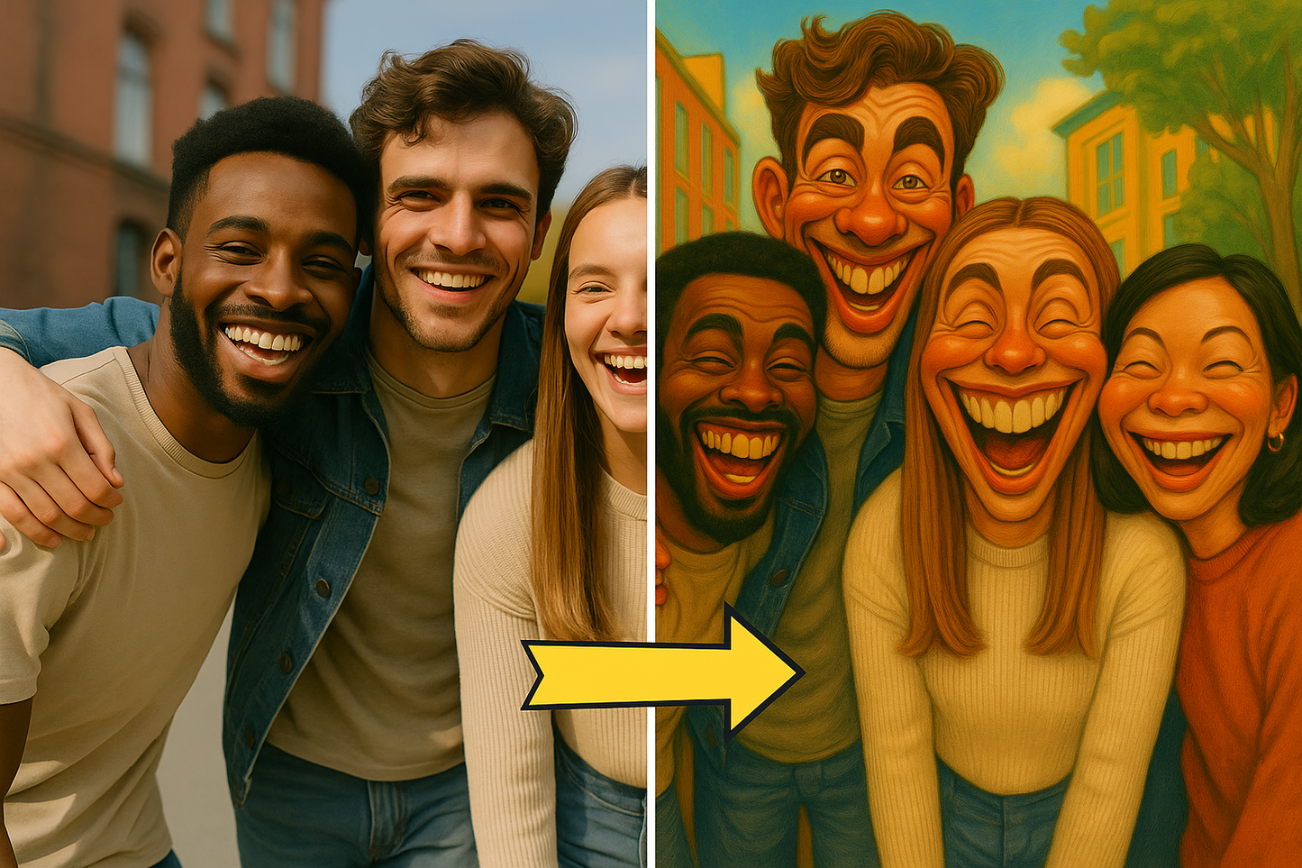 Kişiye Özel Karikatür Tablo Hediye 🎨 Kahkaha Dolu Hediyelik Çerçeve