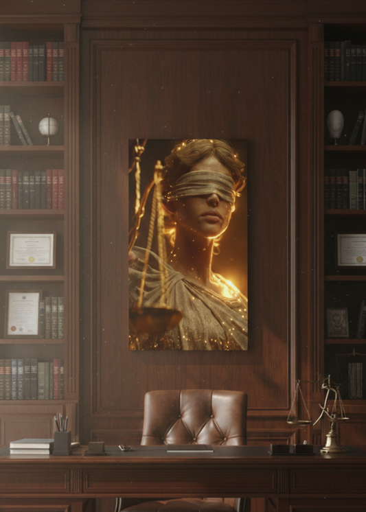 Themis Adalet Tanrıçası – Avukat ve Hukuk Ofisleri İçin Prestij Kanvas Tablo