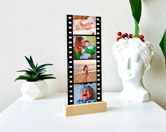 Personalized Film Roll with 4 Photos Acrylic Gift