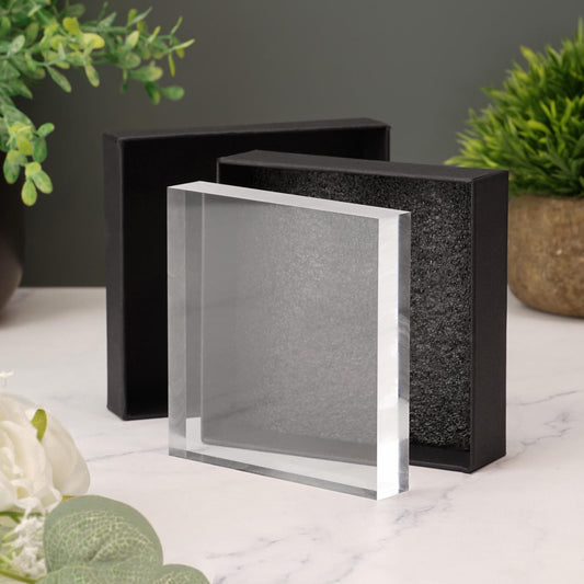 Personalized Photo Print Acrylic Block Plate Gift