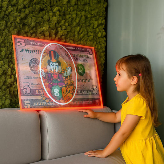 Scrooge McDuck Neon LED Table