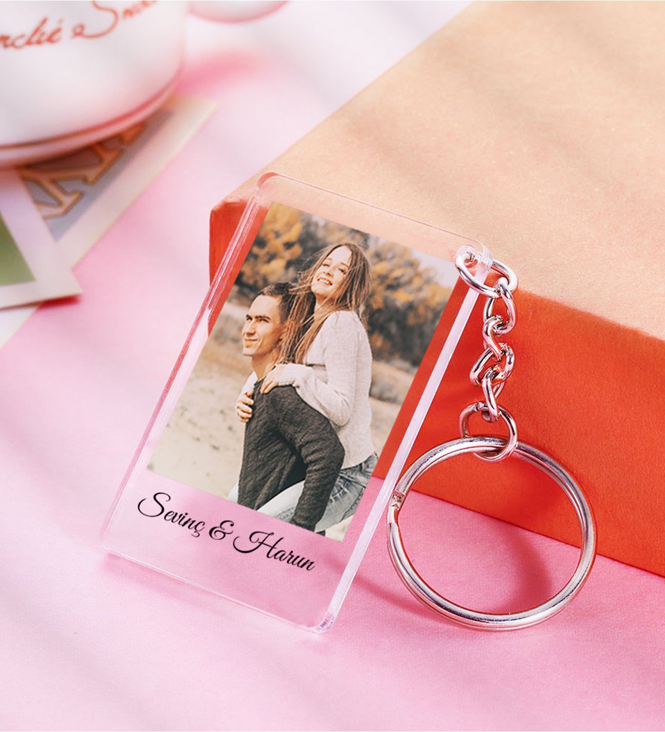 Personalized Photo Keychain 2 Pieces