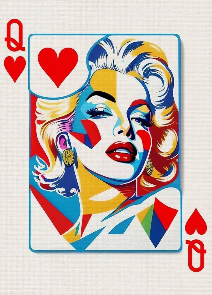 Kupa Kızı Marilyn Monreo Temalı Poster