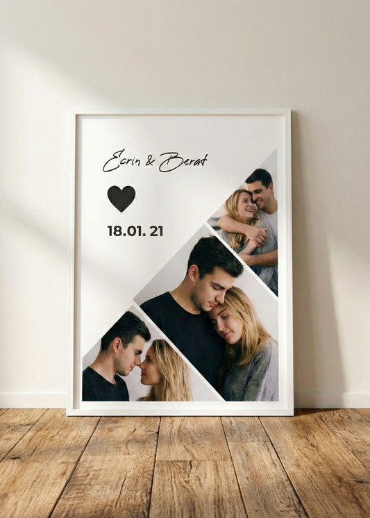 Framed 8 Photo Framed Special Table for Your Lover with Love Written