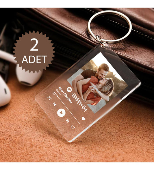 Personalized Spotify Keychain 2 Pieces