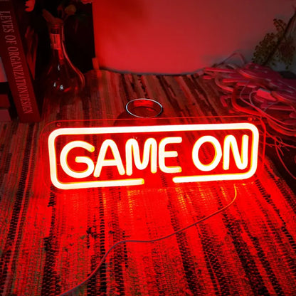 Neon Game On Temalı Aydınlatma