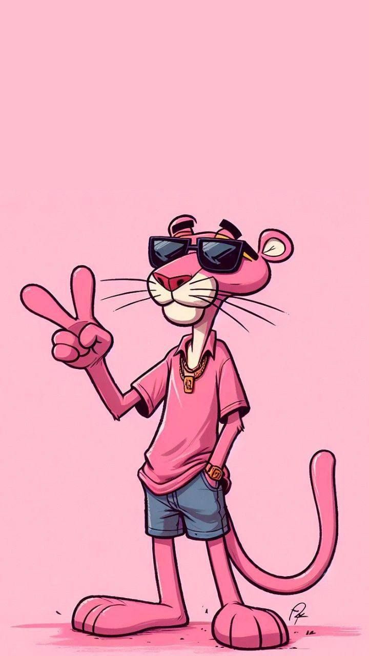 Pembe Panter Tasarım Poster