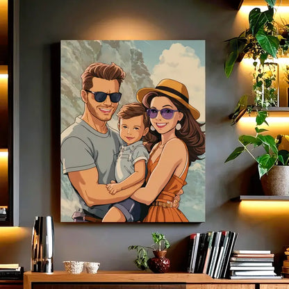Gift for Your Lover: Canvas Print with 30 Photos