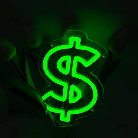 Neon Dolar 💲 Temalı Aydınlatma
