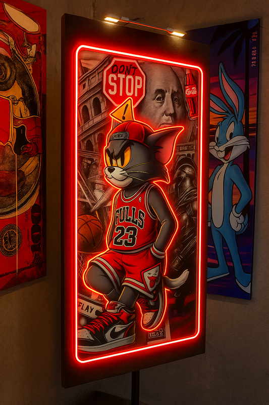 Tom Temalı Neon Tabela