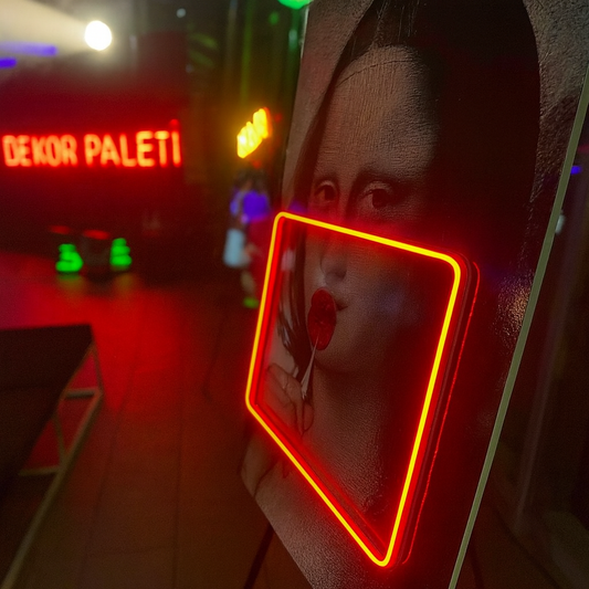 🌟 Sanatsal Pleksi Malzemeli Neon LED Dekoratif Tablo 🌟