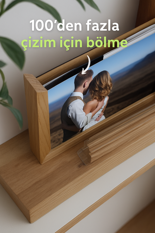 Ahşap  Çerçeve – Çocuklar için Resim Sergileme - Ev İçin Fotoğraf Sergileme Çerçevesi