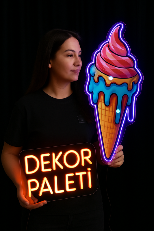 Kişiselleştirilebilir Uv Baskılı Neon Dekorasyon Aydınlatma